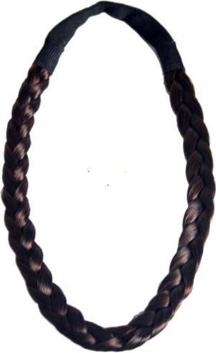 Love Hair Extensions Mittleres Braid Band (Flecht-Haarband) Farbe M1B33 - Naturschwarz / Kupferblond, 1er Pack (1 x 1 Stück)