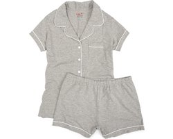 Omslag van La V shortama voor Meisjes met klassieke kraag Grijs 152-158