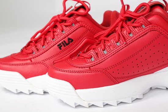 FILA DISRUPTOR 2 PREMIUM RED WOMEN LEATHER SNEAKERS 37,5 EU | bol.com