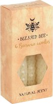 Something Different Kaars Pack of 6 Cream Beeswax Spell Candles Creme - 1,5x10cm