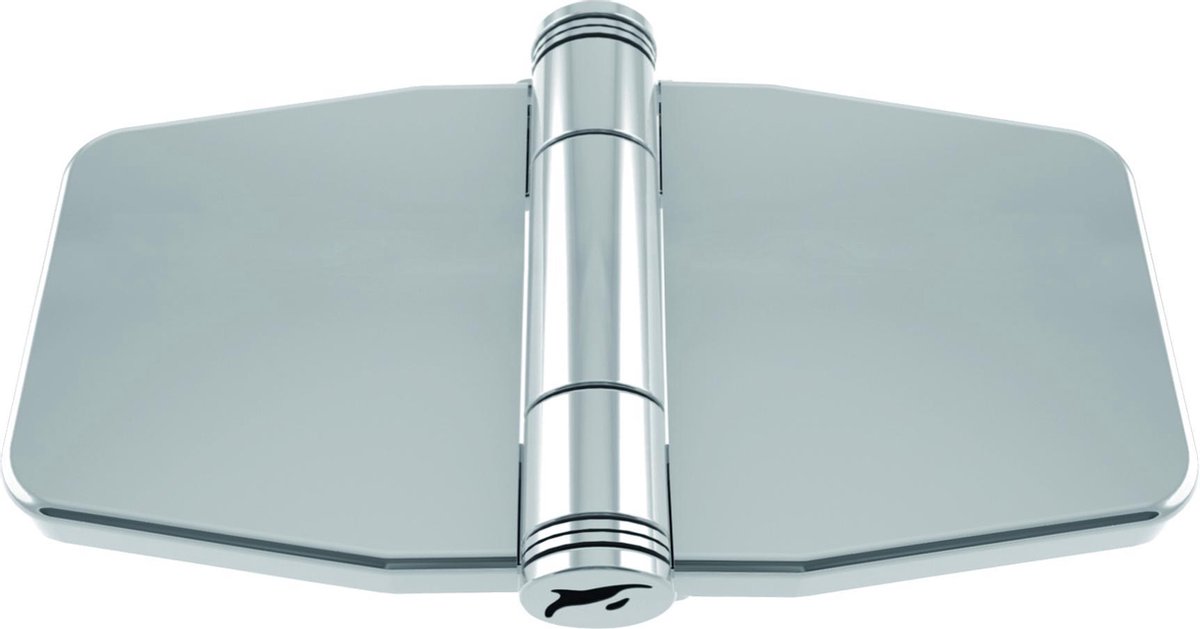 Staartscharnier - 78x45x2 - Rvs 316 - Knoop boven