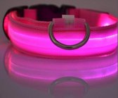 LED halsband voor honden - Roze - XS - Lichtgevende halsbanden voor hond - Puppy halsbandje - Puppie - Halsbandjes - Hondenhalsband met lichtje - Lichtgevend - Licht in het donker - Hondenhal