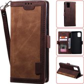 Book Case Samsung Galaxy A71 | Hoogwaardig PU Leren Hoesje | Lederen Wallet Case | Luxe Uitstraling | Telefoonhoesje | Pasjeshouder | Portemonnee | Bruin