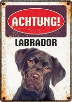 Plenty Gifts Waakbord Hond Labrador 21 X 14,8 Cm Bruin (de)