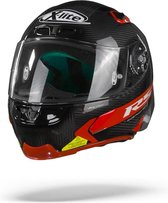 X-Lite X-803 RS Ultra Carbon Hot Lap 13 Carbon Zwart Rood Integraalhelm - Maat M - Helm