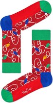 Happy Socks Holiday Lights Sokken - Rood - Maat 36-40