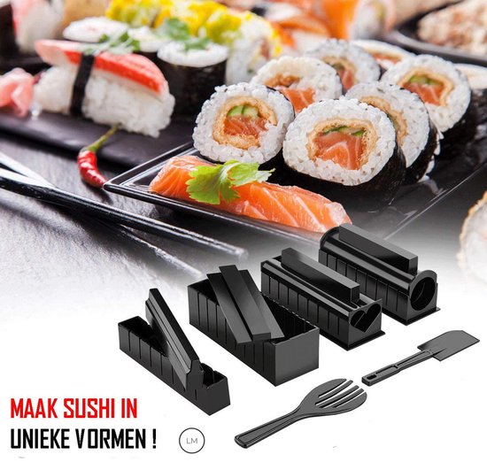 Afhankelijkheid Dek de tafel Bezem Professionele Sushi Toolkit set™ |Makkelijk en snel sushi maken| Beste Sushi  kit op... | bol.com