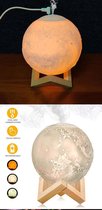 DIffuser aroma therapie | 880ml Air USB aansluiting | Essential Oil  | Full Moon | maanlamp | Nacht Cool Mist Verspreider voor o.a. Kantoor of Thuis | A+++