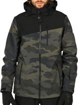 Brunotti Wintersportjas - Maat XXL  - Mannen - donkergrijs/zwartcamouflage