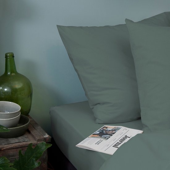 Cinderella Weekend Dekbedovertrek - 2 persoons - Katoen - 200x200/220 cm - Groen — afbeelding 2