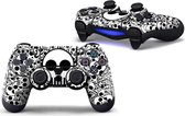 Skull black white - PS4 Controller Skin