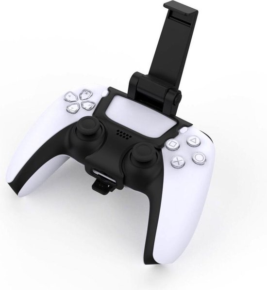 Smartphone Houder Klem Mount geschikt voor PlayStation 5 Dualsense controller - 180 graden Verstelbaar - Geeek