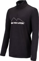 Falcon Wintersportpully - Maat L  - Mannen - zwart/wit