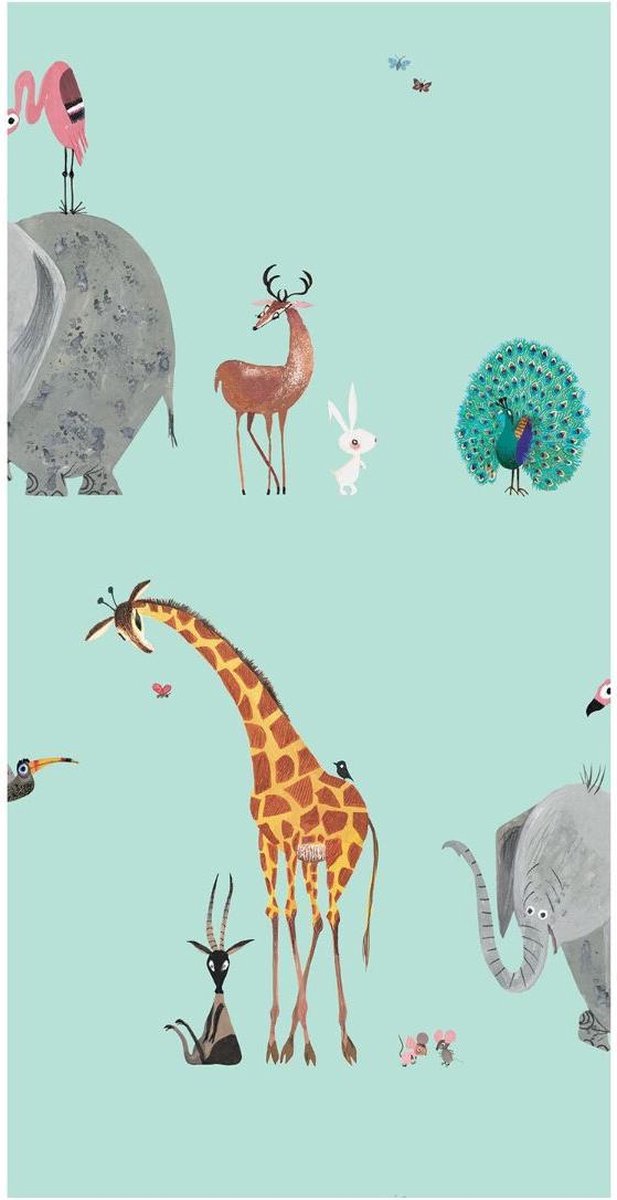 KEK Amsterdam| Wallpaper Animal Mix Mint