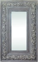 PTMD Kyros wit rechthoekige antiek houten spiegel maat in cm: 143 x 11 x 232 - Grijs