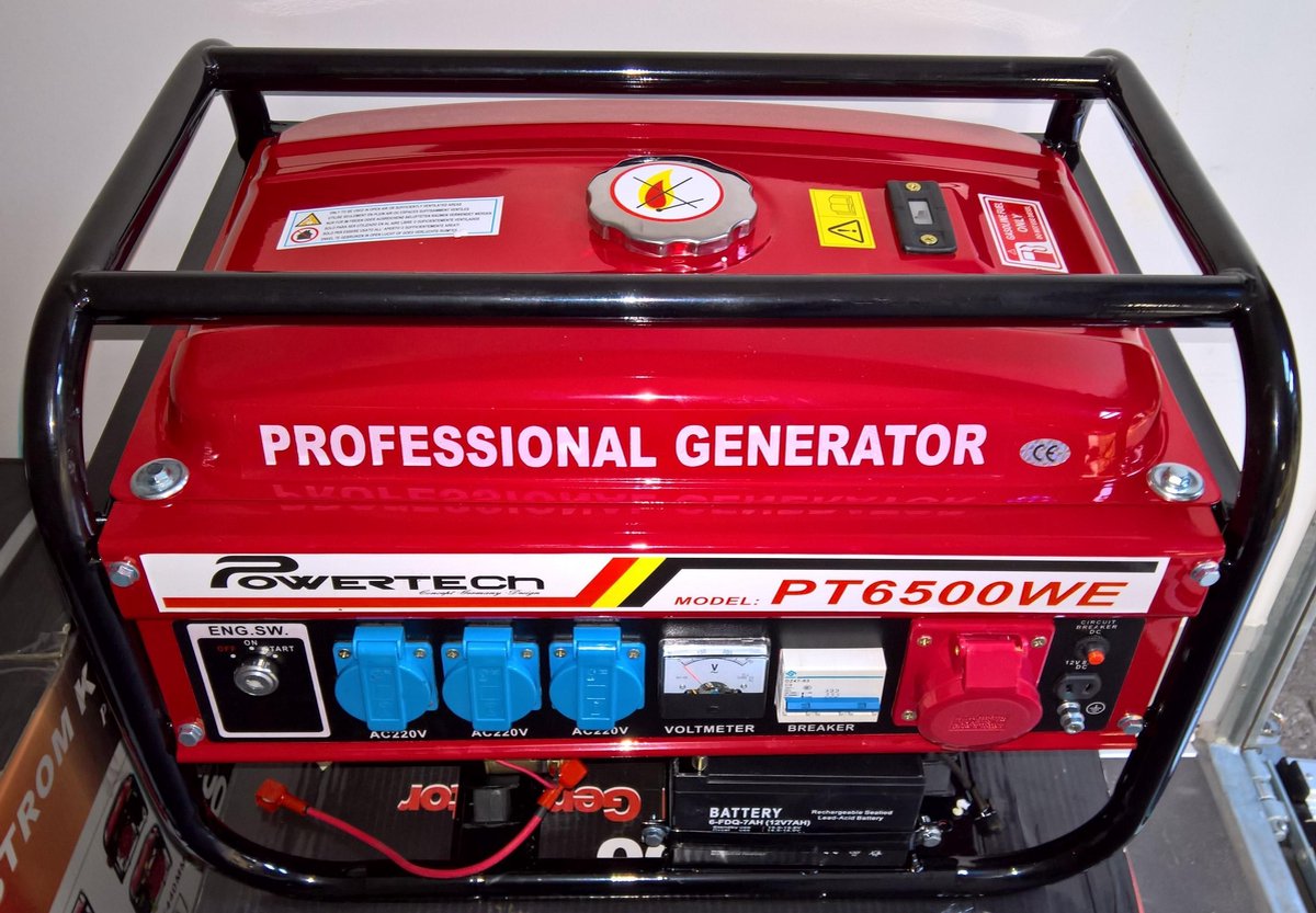 Generator PT6500WE met elektrische start en accu | bol.com