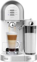 Cecotec Halfautomatische koffie Power Instant-ccino 20 Chic Serie Bianca. voor gemalen en capsulekoffie, 20 repen, melktank 0,7