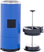 Planetary Design USA OVRLNDR - French press – Blauw - French press koffiemaker – cafetière – RVS – dubbelwandig - extra lang warm