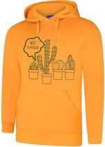 Hooded Sweater - met capuchon - Casual Hoodie - Lifestyle Hoody - Workout Sweater - Chill Sweater - Reggae - Peace - Get up Stand Up - Zwart - S