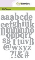 CraftEmotions Mal - alfabet kleine letters Card 10.5x14.8 centimeter