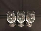 Brand bierglas tulp tulpglas set 3x25cl bier glas glazen bierglazen tulpglazen op voet