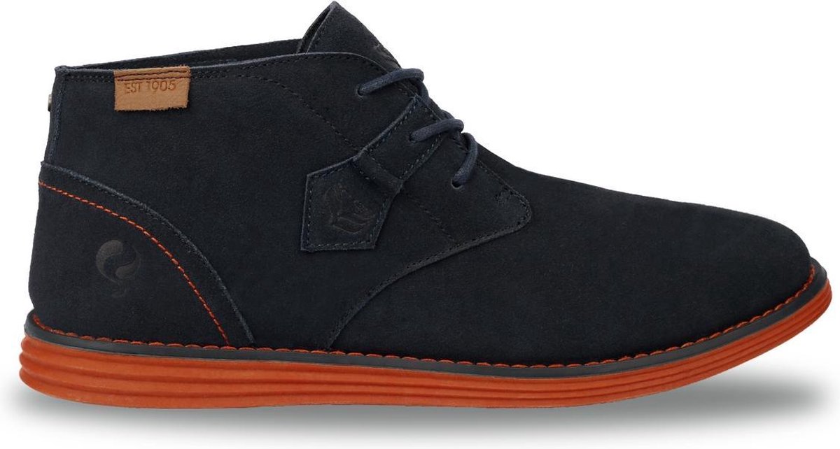 Heren Schoen Hillegersberg - Donkerblauw/Oranje | bol.com