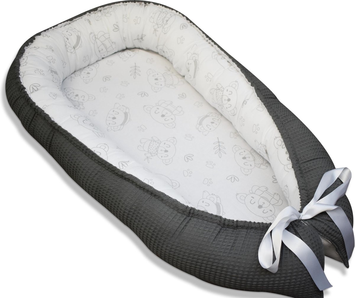 Babynest Grijs Panda Babynest Grijs Panda