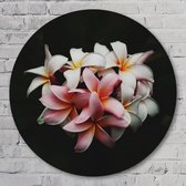 Muurcirkel ⌀ 100 cm - Bloemen stilleven close-up - Kunststof Forex - Bloemen en Planten - Rond Schilderij - Wandcirkel - Wanddecoratie