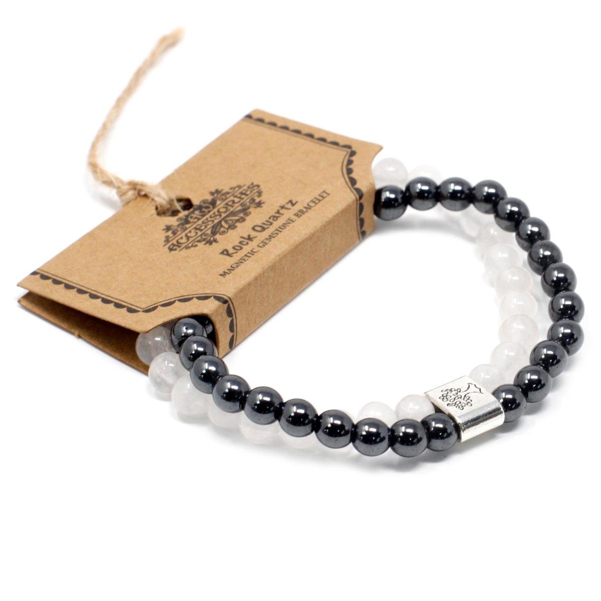 Magnetische edelsteen armband - Bergkwarts