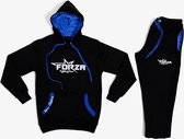 Forza Sportswear Jogging Pak - 0/4 jaar - zipper - zawart / blauw
