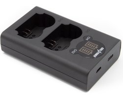 ChiliPower Fuji NP-W235 dubbellader voor 2 camera accu's (tegelijk)