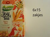 Pickwick thee - Joy of Tea - Spicy Chai - multipak 6x 15 zakjes