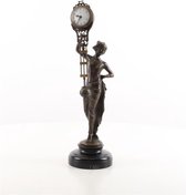 Horloge de table avec figurine - Image - Femme - 38 cm de haut