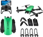 Drone - Groen - 4K DualCamera - 5G WIFI FPV - Mini Drone - Drone met camera - Voor Buiten - Inklapbaar - Foto - Video - Extra Accu - Drones - Quadcopter-ARODI