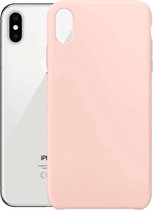 siliconen hoesje geschikt voor apple iphone xs max - licht roze