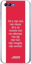 Honor 10 Hoesje Transparant TPU Case - AFC Ajax Dit Is Mijn Club #ffffff