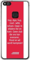 Huawei P10 Lite Hoesje Transparant TPU Case - AFC Ajax Clublied #ffffff