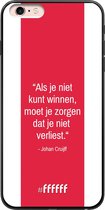 iPhone 6 Plus Hoesje TPU Case - AFC Ajax Quote Johan Cruijff #ffffff