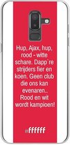 Samsung Galaxy J8 (2018) Hoesje Transparant TPU Case - AFC Ajax Clublied #ffffff