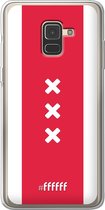 Samsung Galaxy A8 (2018) Hoesje Transparant TPU Case - AFC Ajax Amsterdam1 #ffffff