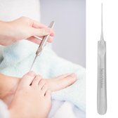 BeautyTools Pedicure Holle Beitel - Verwijderen van Eeltpitten/Likdoorns en Reinigen van Nagelwallen - Enkelzijdig (14 cm) - Fijne Gleuf (0.5 mm) - (NC-0423)