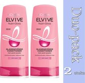 Duo Pack 2x L’Oréal Paris Elvive Nutri Gloss Conditioner - 200 ml