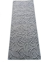 tapijt loper grijs motief 80cm*200cm