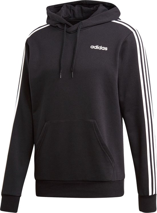 Pull Homme adidas Essentials 3S Po Ft - Noir / Blanc - Taille S