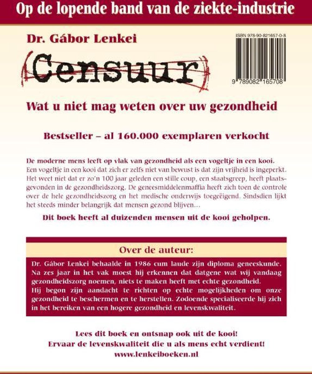 Censuur - back cover