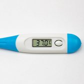 Qoelr thermometer - Thermometer koorts - Thermometer lichaam - Thermometer-  koortsthermometer – digitaal – Wit/Blauw
