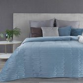 Luxe bed_deken_Brulo_Polyester_sprei_170x210 cm_Gewicht-260+120+65 GSM__blauw