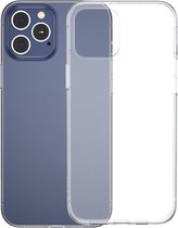 Shop4 - iPhone 12 Pro Hoesje + Glazen Screenprotector- Zachte Back Case Transparant