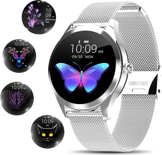 OPTIBLE® Nirou - Smartwatch - Dames en Heren - Zilver - Staal | bol.com