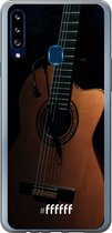 Samsung Galaxy A20s Hoesje Transparant TPU Case - Guitar #ffffff
